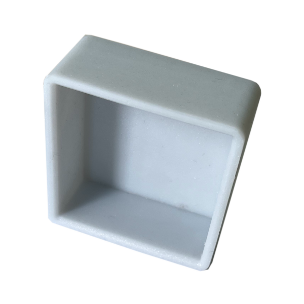 Endkappe silber/grau | EPDM, 40x40x20mm
