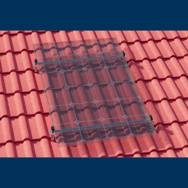 Montageset - Schrägdach/Ziegeldach - für 1x PV-Module (hochkant)